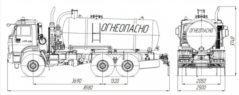 НефАЗ 66069-0000011-46 Емкостно-наливная техника (автоцистерна)