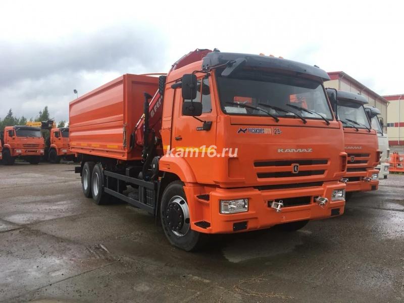 Бортовой Камаз 65115 Е-5 с КМУ Kanglim 2056 с буровым оборудованием
